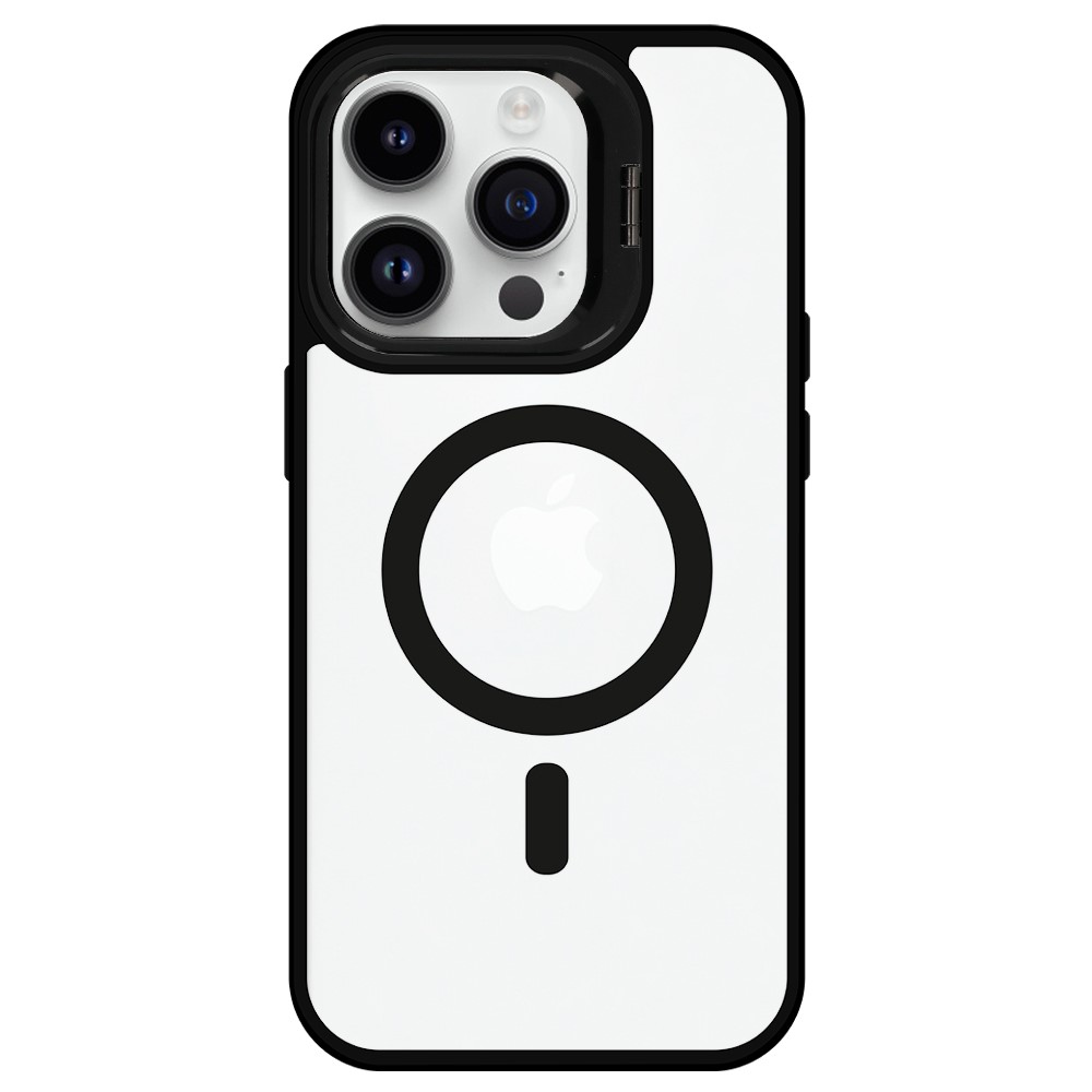 Husa Protectie Impact MagSafe cu Inel-Stand Iphone 15 Pro Max Compatibil -Negru - 3 | YEO